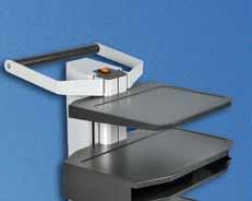 Knürr SynergyCart Knürr SynergyCart Worktop Can be ergonomically mounted at any height, stepless Torsion-free and stable With recessed surface to prevent sliding and for anti-slip mats Sheet steel,
