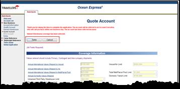 How to Update or Make Changes to an Existing Quote and Generate a Revised Quote Note: Previous quote letters are not saved with in Ocean Express.