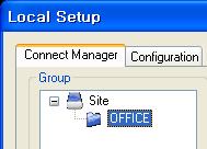 REMOTE CLIENT SETUP DETAIL SETUP Details for up to 4 DVRs can be added to the OFFICE group.