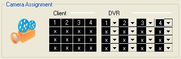Using the drop down lists under DVR, select which channels are displayed and in what position.