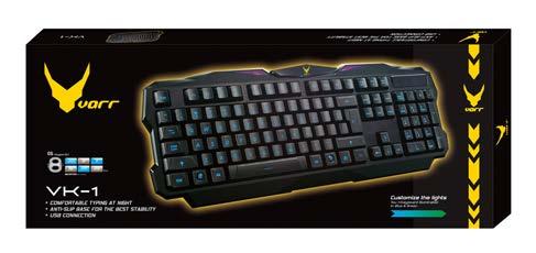 ILLUMINATED GAMING Comfortable Typing At Night Anti-slip Base For The Best Stability USB Connection VK-1 - Illuminated