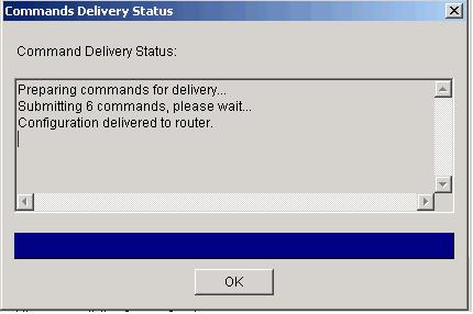 Otherwise, it displays errors if the command delivery fails due to incompatible commands or
