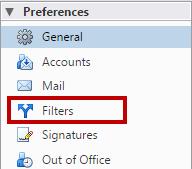 delete emails from specific senders. The following explains how to filter email in Zimbra. 1.