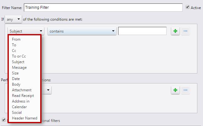 In the Grouping Preference drop-down, indicate whether you wish to apply the filter if any of the conditions or all of the conditions are