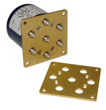Accessories - RAMSES Concept All Connectors MOUNTING SQUARE FLANGE A square flange has been designed for easy mechanical mounting of our SPnT switches for customer installation.