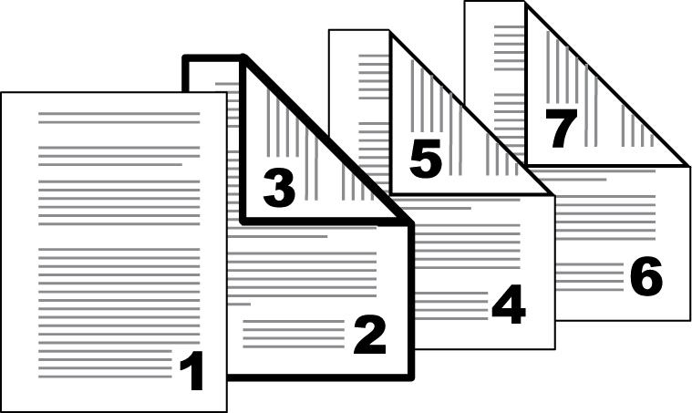Publishing Check Box Selection Page insert Print onto front Print onto back Page Insertion Type Prints on both sides of the inserted page.