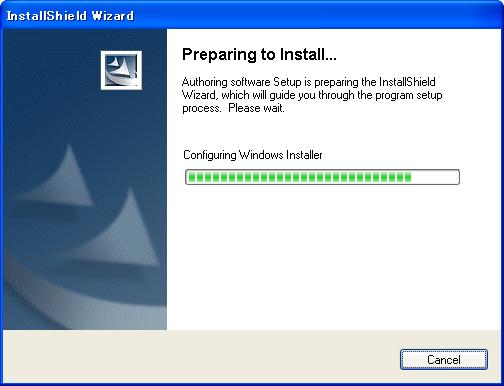 2.3.3 Installation procedure When the setup is executed, the installer starts and Authoring software installation begins.