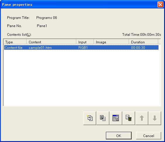 3.4.4 Pane properties You register the pane information. Here you register contents which are displayed in a pane.