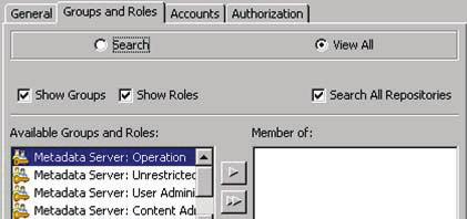 An external identity is needed if this user is batch synchronized. Displays first-level memberships.