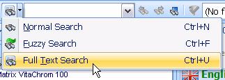 Searching Termbases 4 Full Text Search Note that all of the above types of search are only executed in the selected source index, i.e. the other indexes are not searched, neither are any of the descriptive fields.