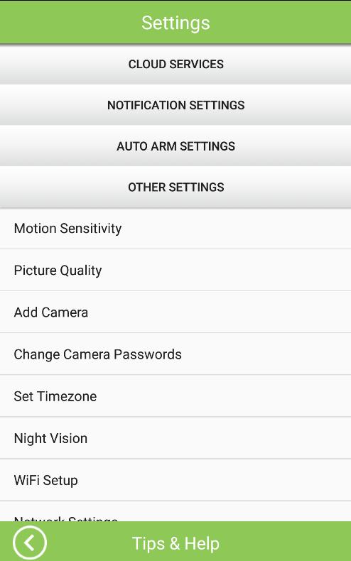 Securing your camera Go to SETTING / OTHER
