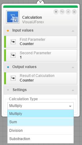 In most of the cases it is implemented using the calculation block as following: Drop the new variable Counter in a calculation block and create another variable and set it to 1.