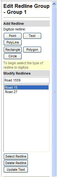 Then type in the correction in the top Modify Redlines box and.