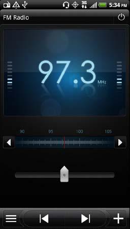 3. On the FM Radio screen, you can: Touch to view the All presets list, and then select a station you want to listen to.