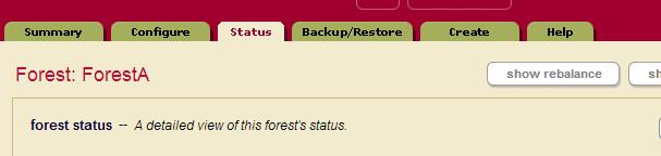Configuring Local-Disk Failover for a Forest 2. On the Forest Status page, click the restart button. 3. Click OK on the Restart Forest confirmation page. 4.