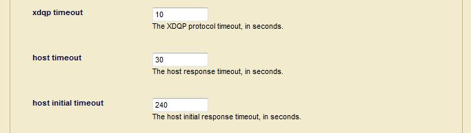 Other Failover Configuration Tasks The default settings for xdqp timeout and host timeout should work well for most configurations.