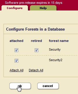 Other Failover Configuration Tasks 4. Retire the private forest from the database, as described in Retiring a Forest from the Database in the Administrator s Guide.