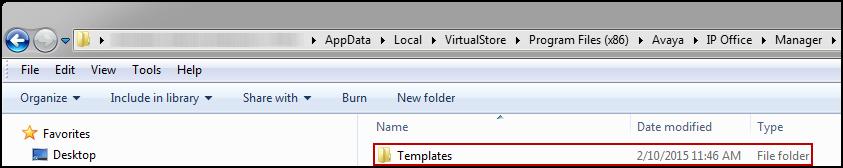 To enable browsing of the \Templates directory, open Windows Explorer,
