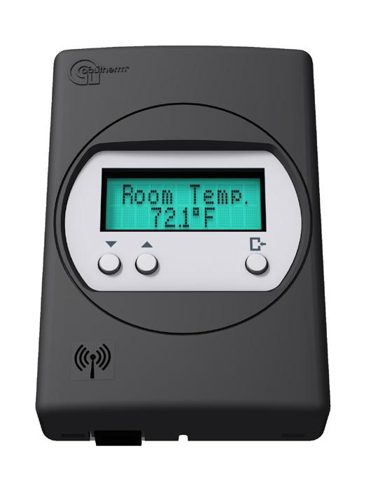 REMOTE T-STAT and BASE units talk between each other wirelessly in the 2.4GHz range (FCC and IC certified). BASE unit connects to main controller using the supplied plenumrated CAT-5 cable.