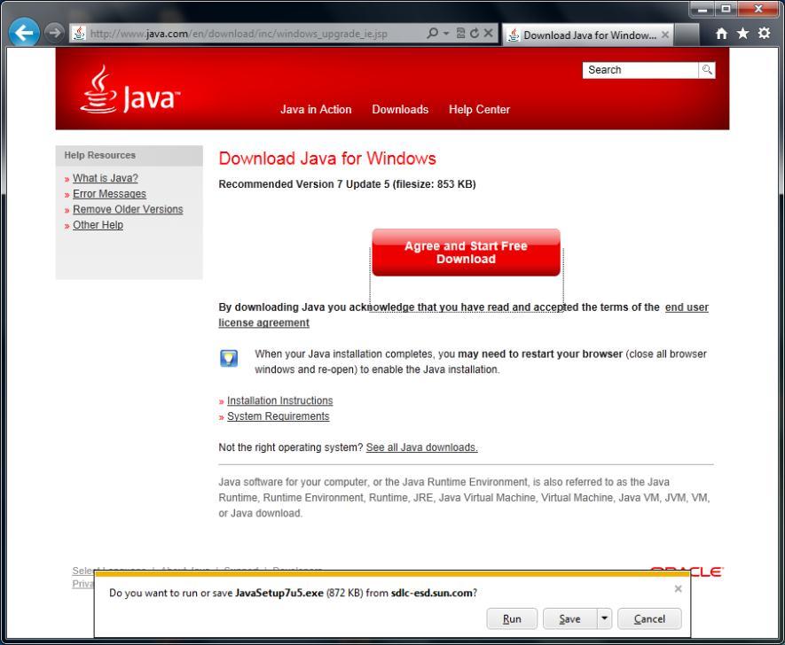 1 Verify Java Version Check to ensure that you have the latest version of Java installed on your PC on the Web site (http://www.java.com/en/download/installed.jsp).