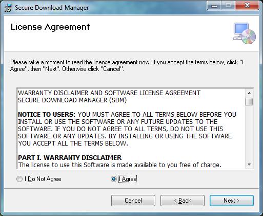 Review the license agreement.