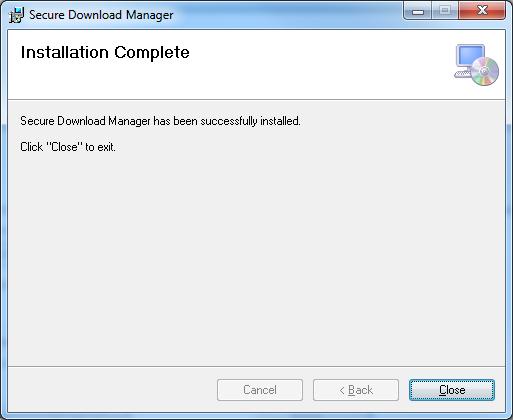 Once the installation process is complete, you will see a similar
