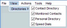 Missed Calls For more information, see section 5.4.1 Tools Call History. Figure 4 shows the Receptionist Small Business View menu.