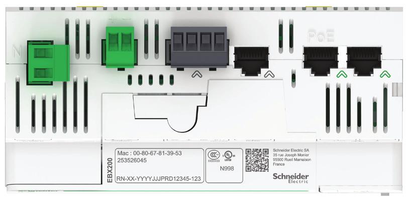 Communications Com'X 200/210/510 Connectivity PB112047 Connectivity Modbus SL /RS-485 connections to field devices By cable with RJ45 connector.