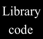 possible static binding scheme Reloc Object code Library code