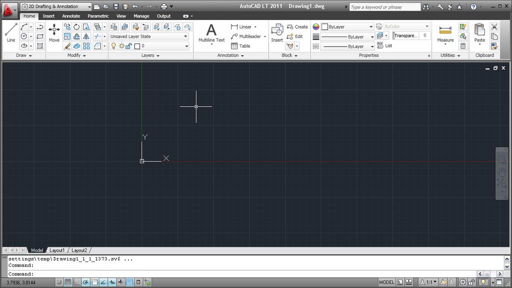 The User Interface AutoCAD LT 2011 offers a variety of user interface enhancements that enable you to work with greater ease and efficiency.