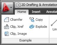 As you change the size of your AutoCAD LT window or add and remove panels from a tab, Fold panels resize horizontally to fill the available space.