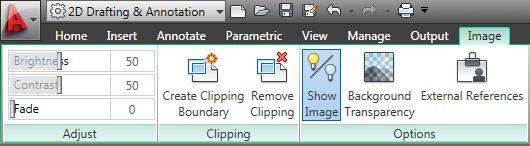 For Images In earlier versions of AutoCAD LT, images had a setting, also called transparency, that controlled whether the background of a bitonal image was clear or opaque.