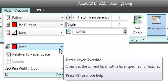 Hatch Properties Hatches now support a background color in addition to line color.
