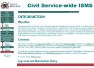 civil-service wide policies/procedure to subordinate ISMSs