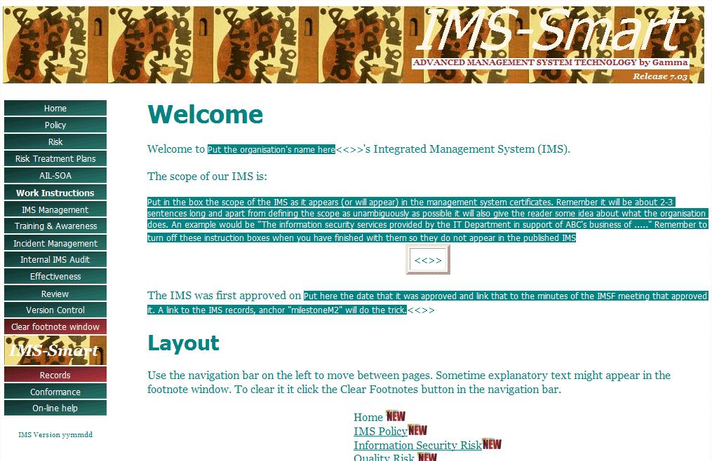 IMS-Smart Hypertext Ensure