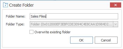 Create Folder. 2. Enter your preferred folder name. 3.