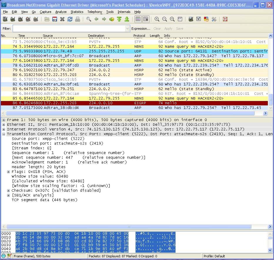 Packet Capture Capture Traffic flowing through the router Filter using ACLs Save