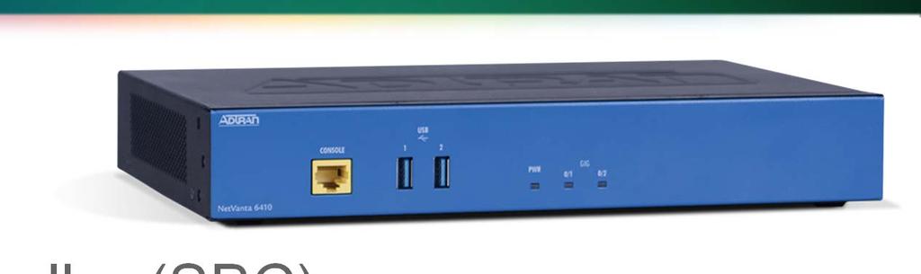 NetVanta 6410 Session Border Controller (SBC) Dedicated 1000-call appliance, perfect for medium to large enterprise SBC features similar to NetVanta routers NAT/firewall traversal ensures VoIP