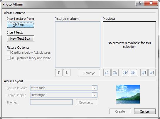 Advanced PowerPoint Skills 20 Photo Albums Prior to creating the slideshow, gather all your images in one folder.