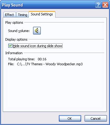 7. From the new window select Sound Settings and check the box for