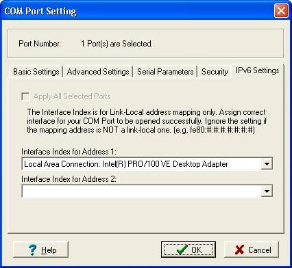 After selecting the encryption option, select the Keep connection option to start encrypting COM port communications immediately without restarting the COM ports.