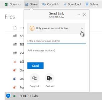 SHARING PERMISSIONS Acceptable use Guidelines OneDrive for Business is a convenient cloud based storage system for your work-related files.