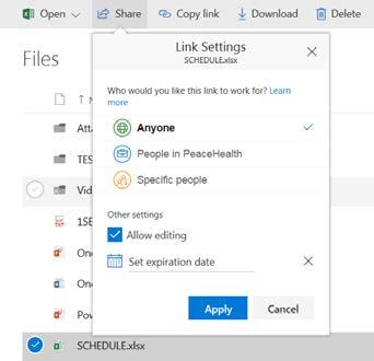 used properly. You should always protect confidential and sensitive files accordingly using Azure Information Protection (AIP) before sharing.