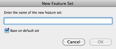 Give the feature set a name (I usually use my own name) Leave Base on default set checked (this means you will retain all of Sibelius s current shortcuts) Creating a New Shortcut You ll need to have