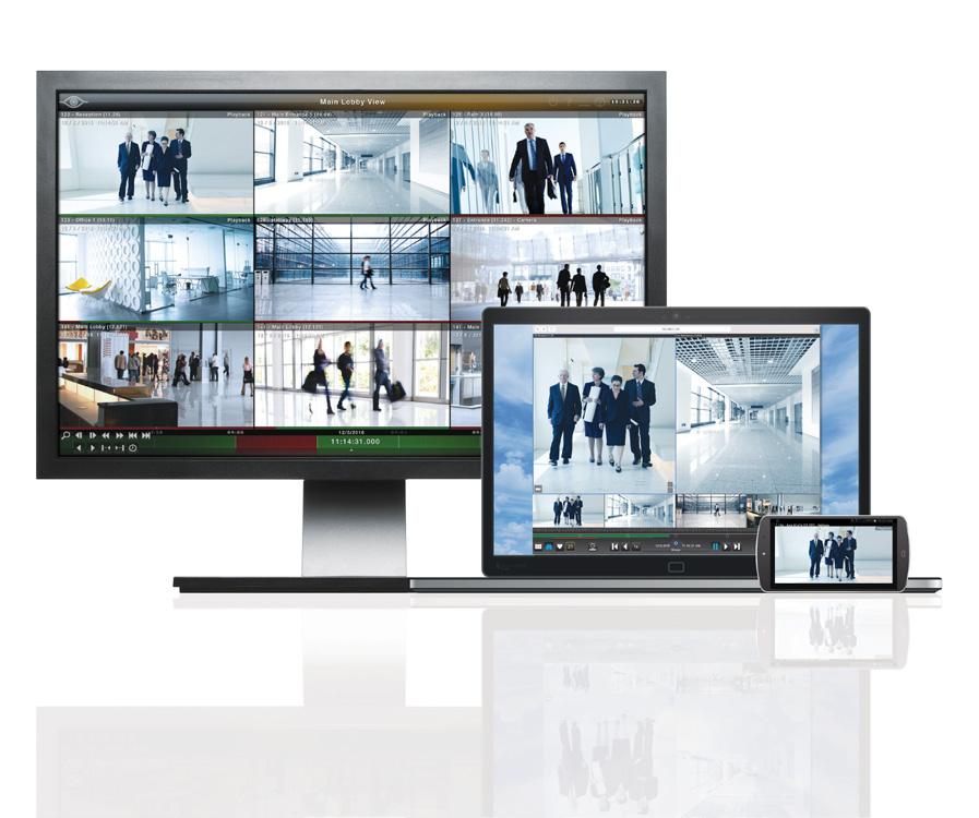 FEATURES INTUITIVE UNIFIED VIDEO CLIENT Ocularis Client offers a user-friendly operator interface for both desktop and control room video-wall environments, with only minimal training required for