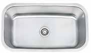 17-3/4 9 $233 16x16 Undermount Bar Sink (18g) Exterior: 16 16