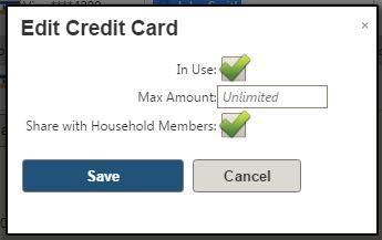 card, you will need to open just the member record to uncheck In Use and/or
