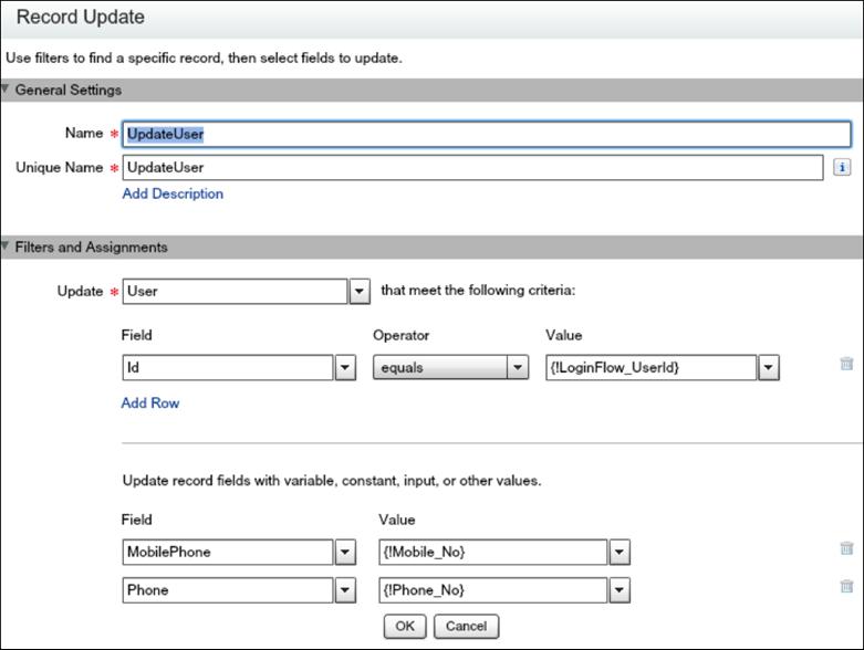 Configure User Authentication 8. Name the login flow and save it. 9. Connect the login flow to a user profile. Best practice is to create a dedicated test user with a test profile.