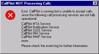 September 2006 Configuring the CallPilot system 8 Click OK. Result: The Configuration Wizard: Welcome screen appears.