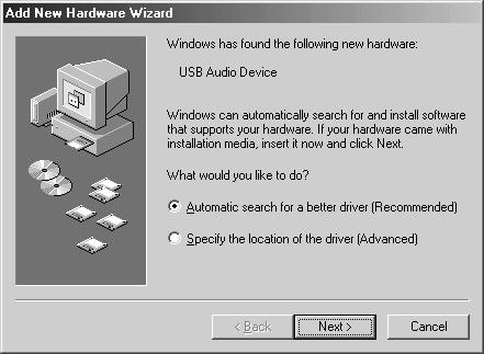 Windows Me users 1. With the UA-1EX disconnected, start up Windows. * Disconnect all USB cables except for a USB keyboard and USB mouse (if used). 2.